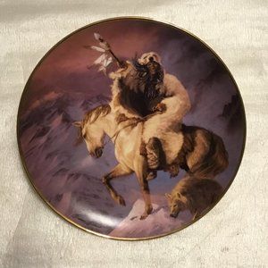 Spirit of the North Wind Hermon Adams Collector's Plate by the Franklin Mint.